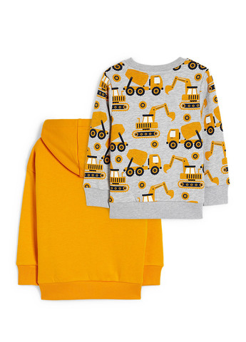 Комбинированный демисезонный комплект (худи, свитшот) C&A