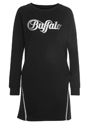 Чорна спортивна сукня Buffalo однотонна