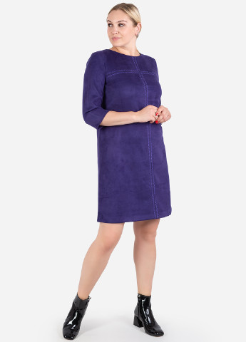 Фіолетова кежуал плаття, сукня а-силует Seam однотонна