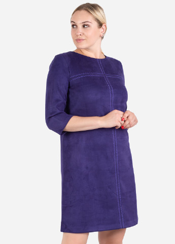 Фіолетова кежуал плаття, сукня а-силует Seam однотонна