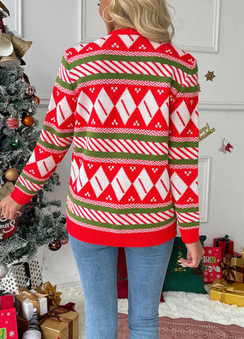 Красный демисезонный кардиган SHEIN