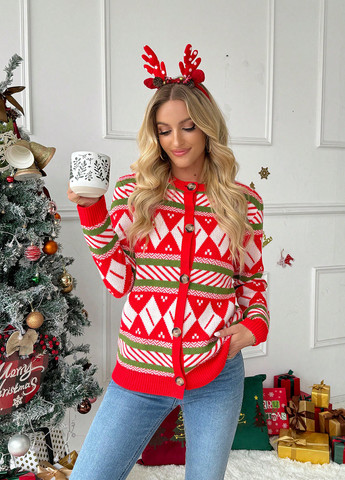 Красный демисезонный кардиган SHEIN