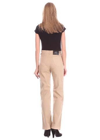 Бежевые кэжуал летние прямые брюки Versace