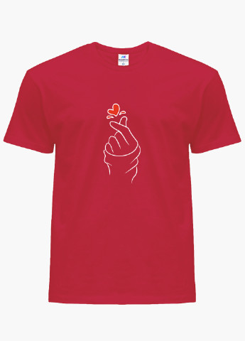 Червона демісезонна футболка дитяча бтс (bts) (9224-1165) MobiPrint