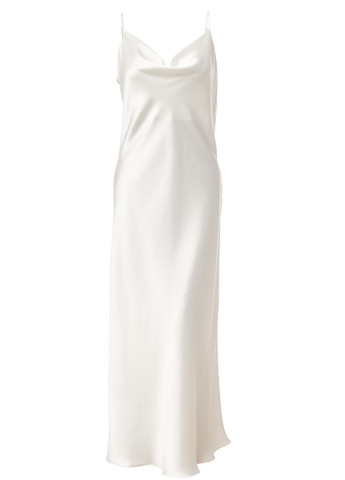 Белое кэжуал платье платье-комбинация MaCo exclusive однотонное