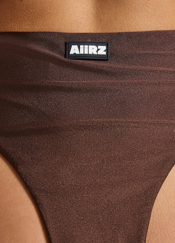 Коричневий літній купальник (ліф, трусики) халтер, роздільний SHEIN