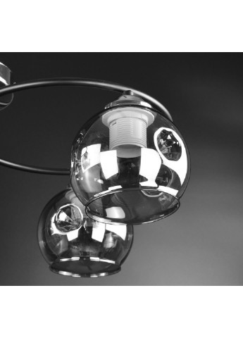 Люстра стельова на 4 лампочки 7060/4-bk-gr Чорний 20х36х47 див. Sunnysky (253527958)