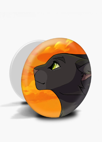 Попсокет (Popsockets) тримач для смартфону Чорна пантера (Black panther) (8754-2844) Чорний MobiPrint (221548614)