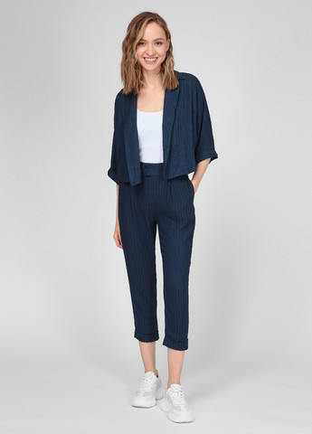 Синий женский жакет Vicolo полосатый - демисезонный