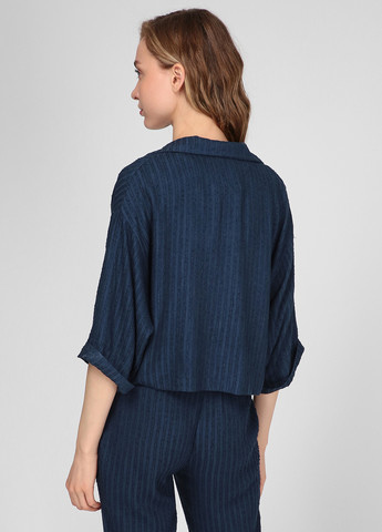 Синий женский жакет Vicolo полосатый - демисезонный