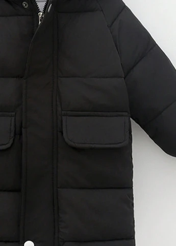 Черная зимняя куртка SHEIN
