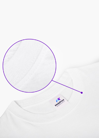 Біла демісезон футболка жіноча контурний мінімалізм (contour minimalism) білий (8976-1361) xxl MobiPrint