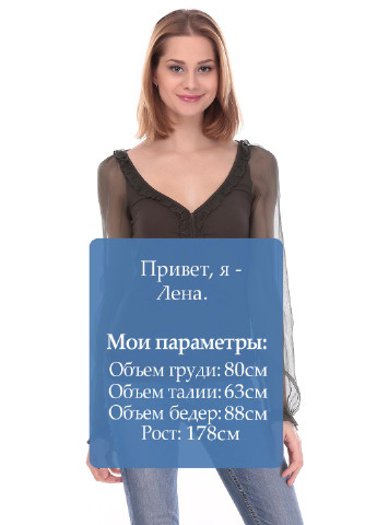 Оливкова (хакі) демісезонна блуза Miss Sixty