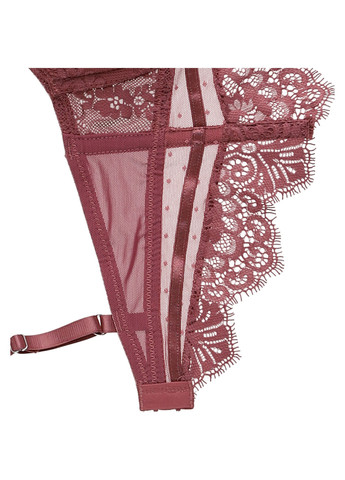 Рожево-коричневий балконет бюстгальтер Hunkemoller з кісточками поліамід, мереживо