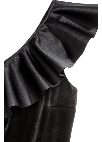 Чорна кежуал сукня H&M однотонна