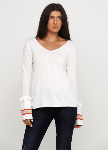 Белый демисезонный пуловер пуловер Pieszak