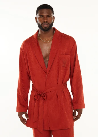 Терракотовая домашний рубашка змеиный Savage X Fenty