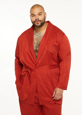 Терракотовая домашний рубашка змеиный Savage X Fenty