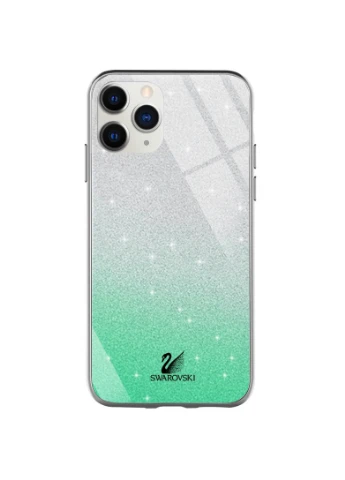 TPU+Glass чехол Swarovski для Apple iPhone 11 Pro (5.8"") Бирюзовый (is_00000033113_1) Epik (250499274)