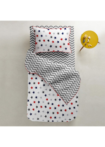 Простирадла полуторні набір ROSE / ZIGZAG GREY 155х240 см (2 шт) Cosas (250459855)