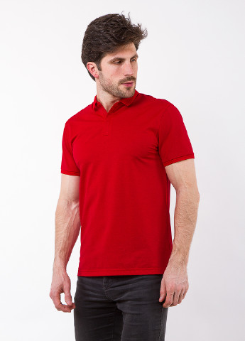 Красная футболка-поло для мужчин 33 Fire Ear однотонная