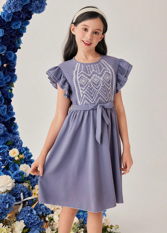 Светло-фиолетовое платье SHEIN (367436149)