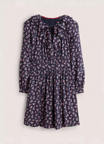 Темно-синее кэжуал платье Boden с цветочным принтом