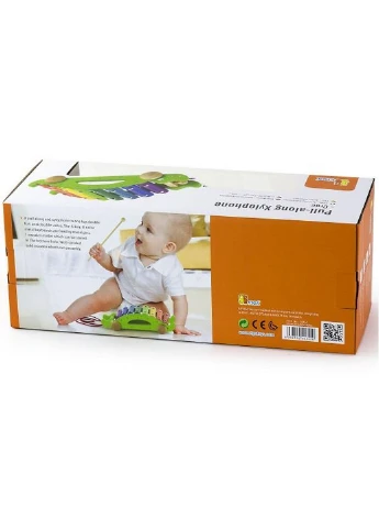 Іграшка каталка Крокодил 10х25х8, 2 см Viga Toys (228857003)