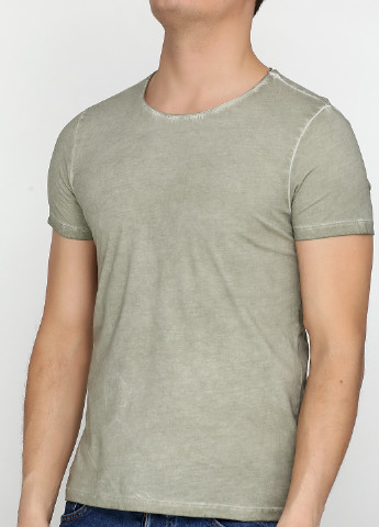 Сіро-бежева футболка DeFacto