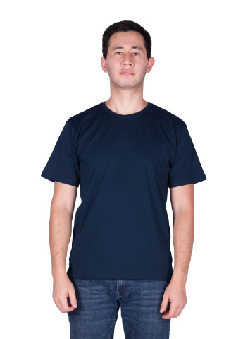 Темно-синяя футболка мужская Наталюкс 12-1343