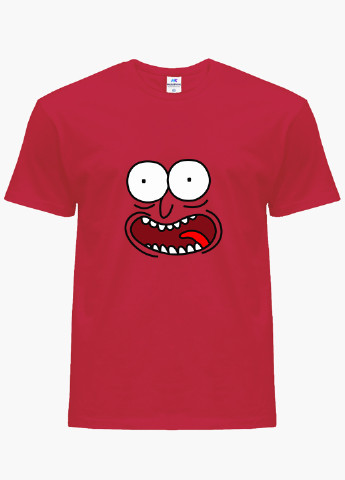 Красная демисезонная футболка детская рик санчез рик и морти (rick sanchez rick and morty)(9224-2632) MobiPrint
