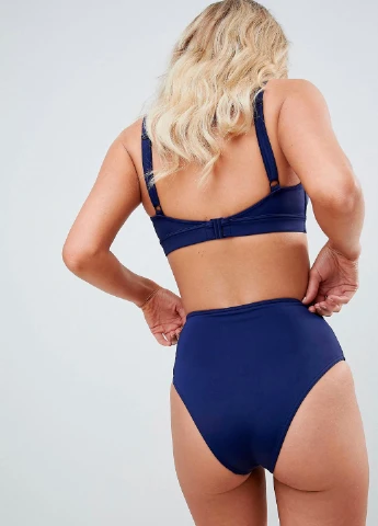 Синій літній купальник Asos