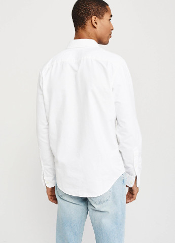Белая кэжуал рубашка Abercrombie & Fitch