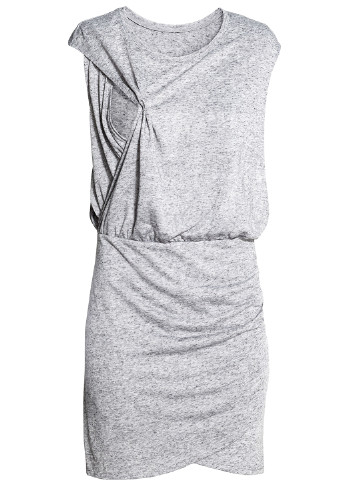 Светло-серое кэжуал платье для кормящих футляр H&M