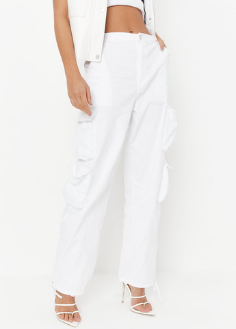Белые кэжуал летние карго брюки Missguided