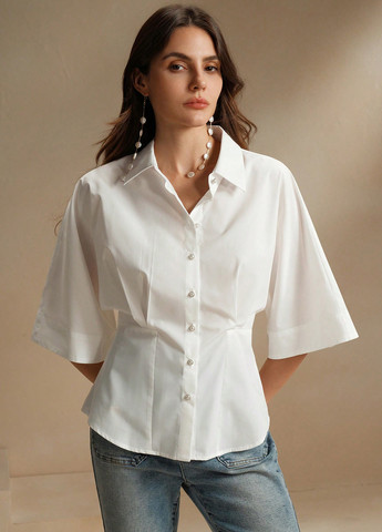 Біла блуза SHEIN