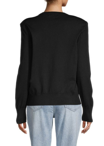 Черный демисезонный свитер джемпер Karl Lagerfeld