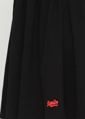 Черное кэжуал платье клеш Superdry однотонное