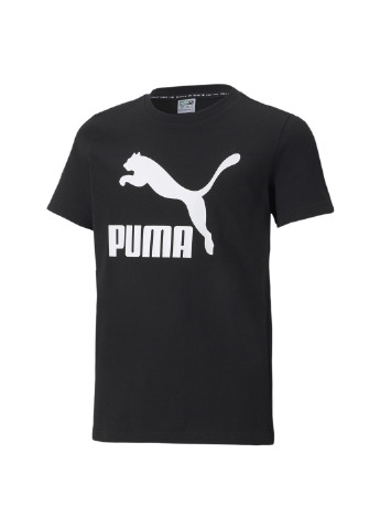 Черная демисезонная детская футболка classics b youth tee Puma