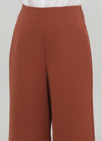 Светло-коричневые кэжуал демисезонные укороченные, клеш брюки Berna