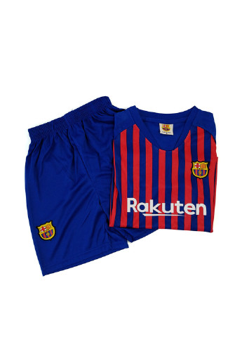 Синий летний футбольная форма (футболка, шорты) с шортами No Brand