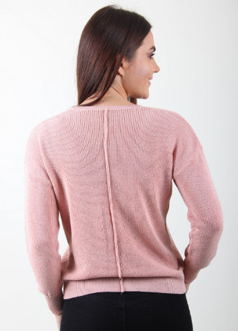 Светло-розовый демисезонный пуловер пуловер LadiesFashion