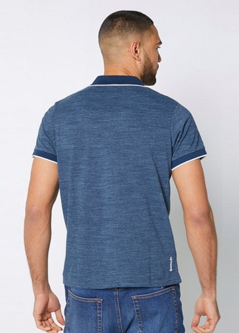 Темно-синяя футболка-поло для мужчин Bench меланжевая