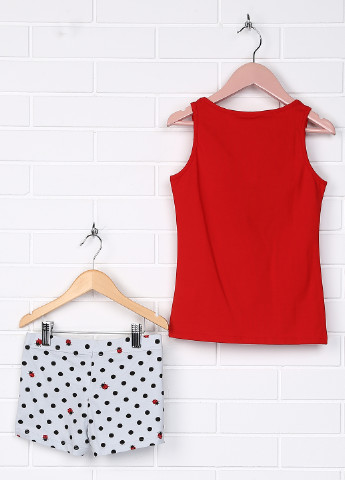 Червоний демісезонний комплект (майка, шорты) Фабрика наш одяг