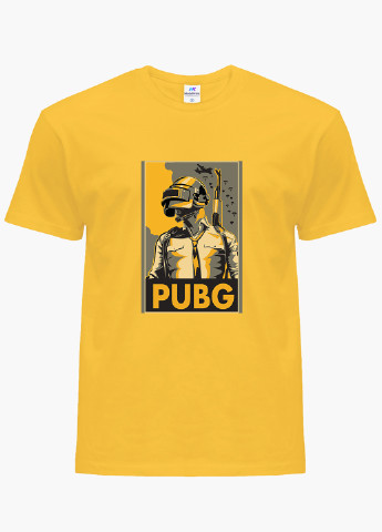 Жовта демісезонна футболка дитяча пубг пабг (pubg) (9224-1181) MobiPrint