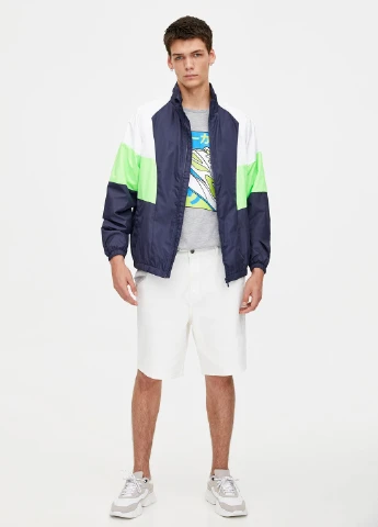 Синя вітровка Pull & Bear