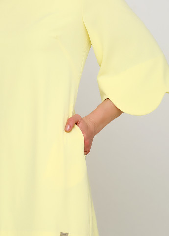Желтое кэжуал платье Babylon однотонное