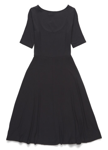 Чорна кежуал сукня кльош Gap однотонна