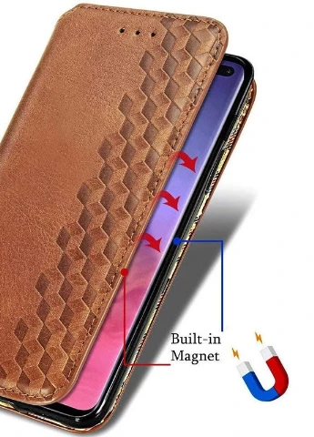 Кожаный чехол книжка Cubic (PU) для Xiaomi Mi 10T / Mi 10T Pro Коричневый (is_00000040672_2) Getman (237825032)