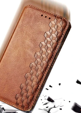 Кожаный чехол книжка Cubic (PU) для Xiaomi Mi 10T / Mi 10T Pro Коричневый (is_00000040672_2) Getman (237825032)